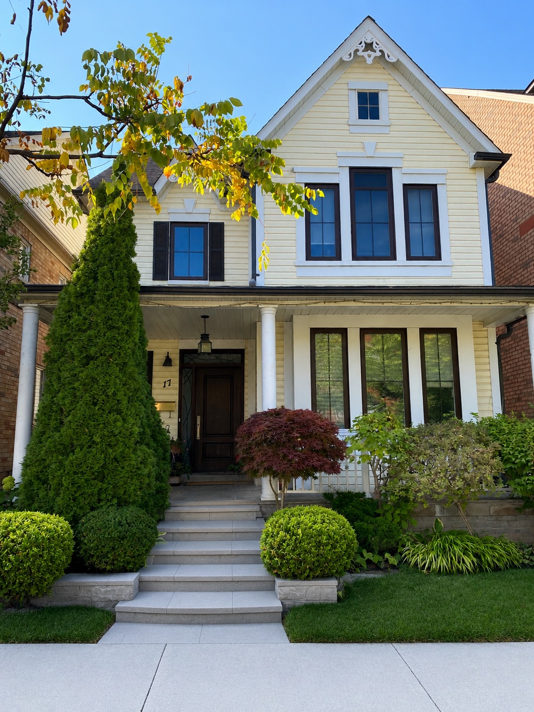 Elegant Front Entrance — Steps & Entrances project in Scarborough by A-Z Landscaping
