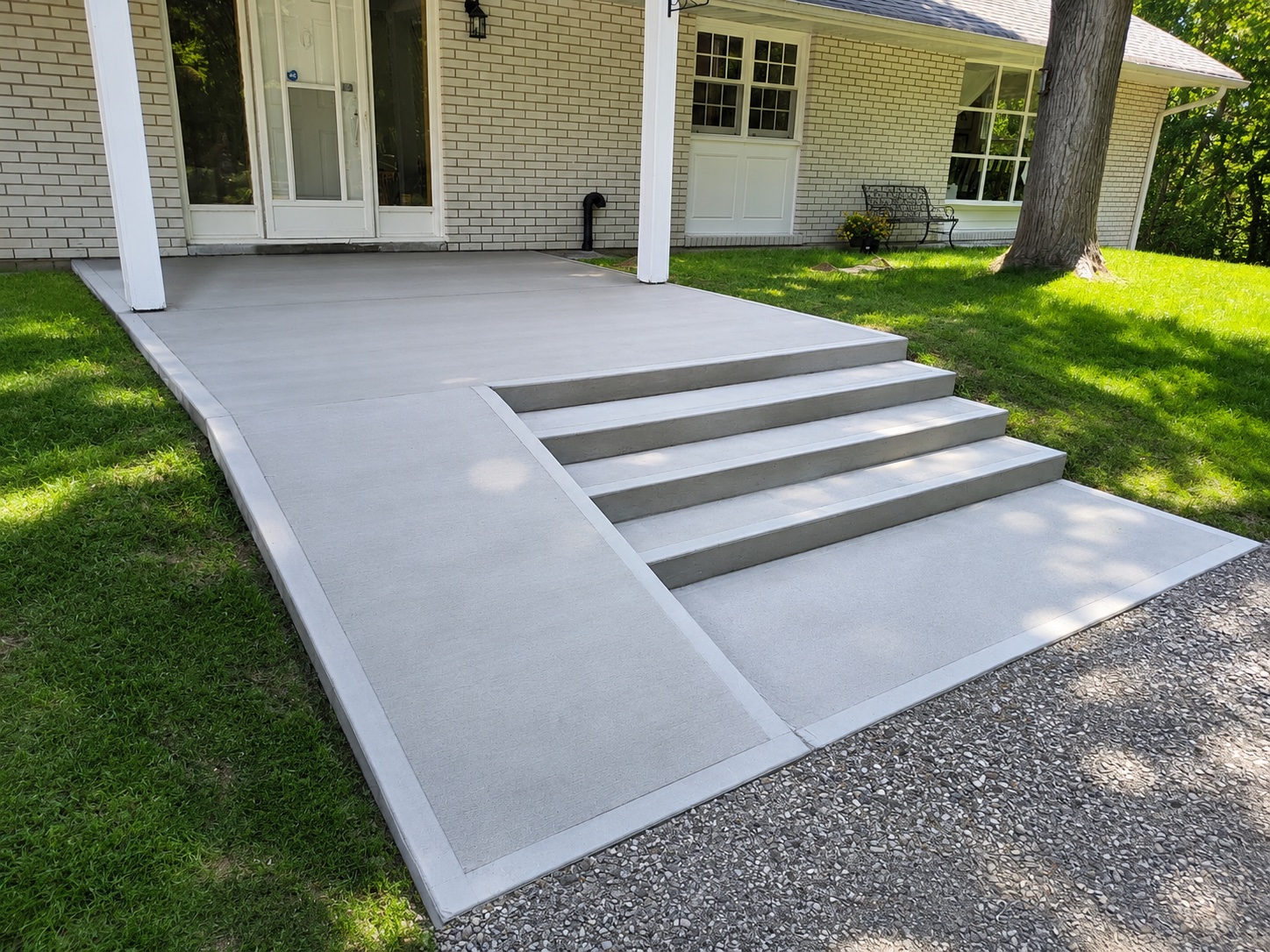 Elevated Concrete Porch — Concrete Work project in Markham by A-Z Landscaping
