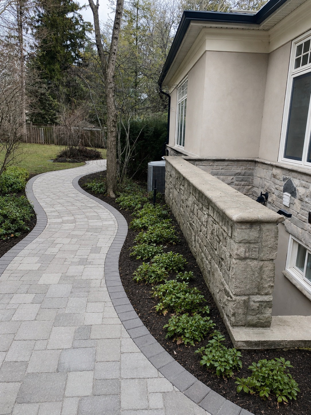 Garden Pathway — Interlocking & Patios project in Oakville by A-Z Landscaping