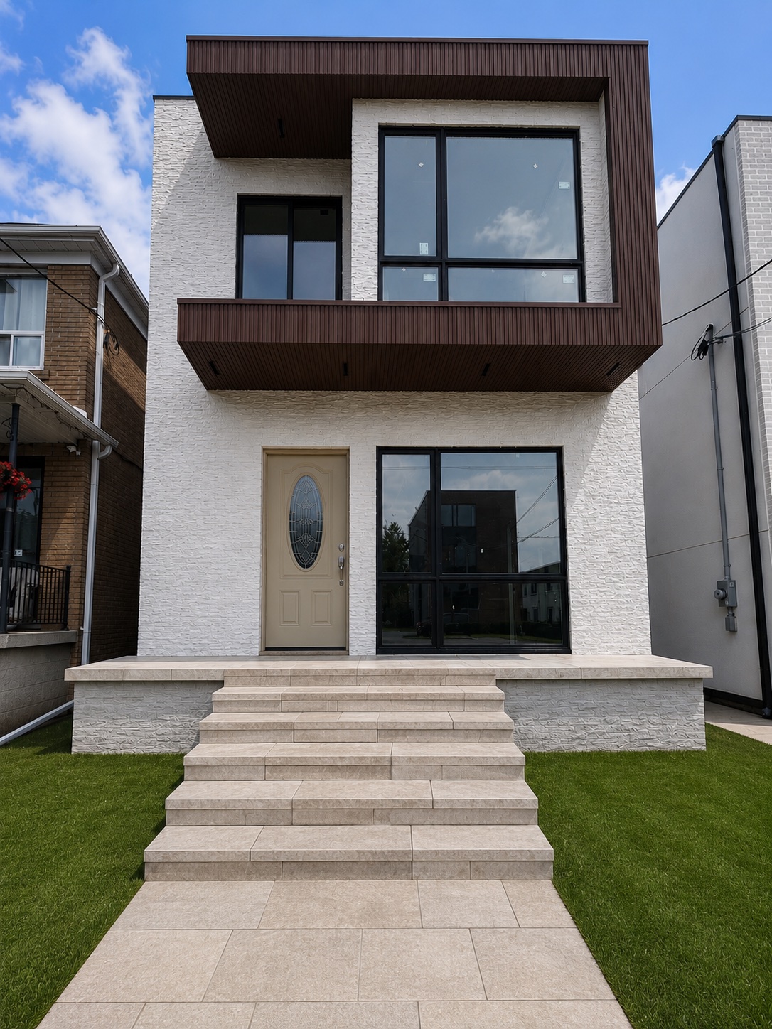 Premium Front Entrance Renovation — Steps & Entrances project in Toronto by A-Z Landscaping